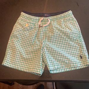 Like new boys POLO swimming trunks,sz 7
